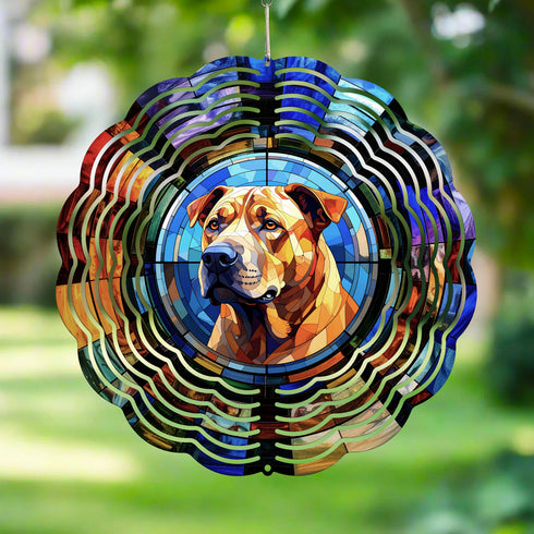 Shar Pei Wind Spinner
